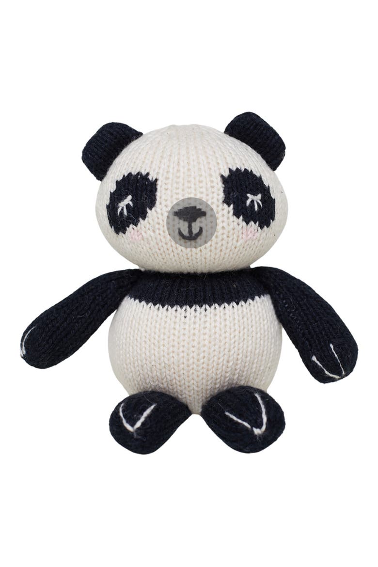 Baby Panda Cotton Stuffed Animal, Main, color, BLACK