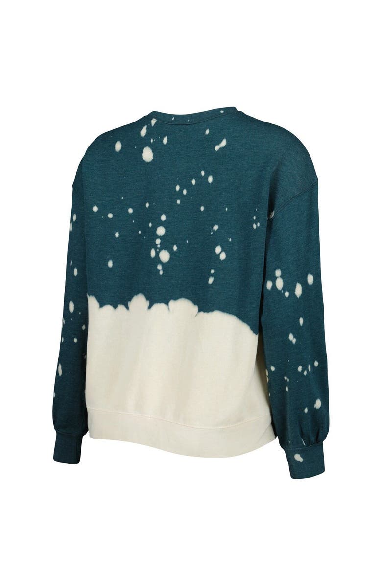 GAMEDAY COUTURE Women's Gameday Couture Green Michigan State Spartans Twice As Nice Faded Dip-Dye Pullover Long Sleeve Top, Alternate, color, Green