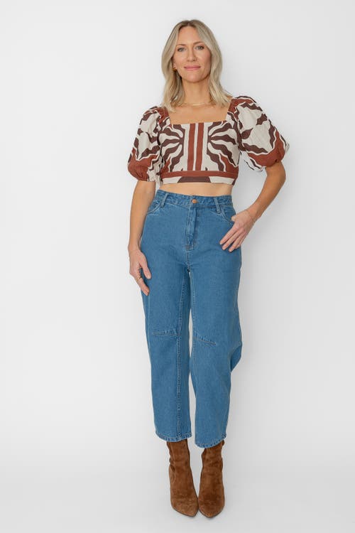 West Of Marie Top in Capucine Border Print  product