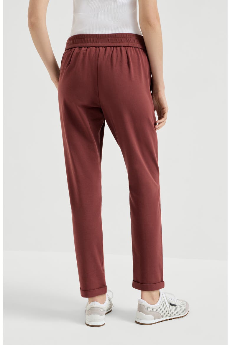 Track trousers with monili, Alternate, color, Red