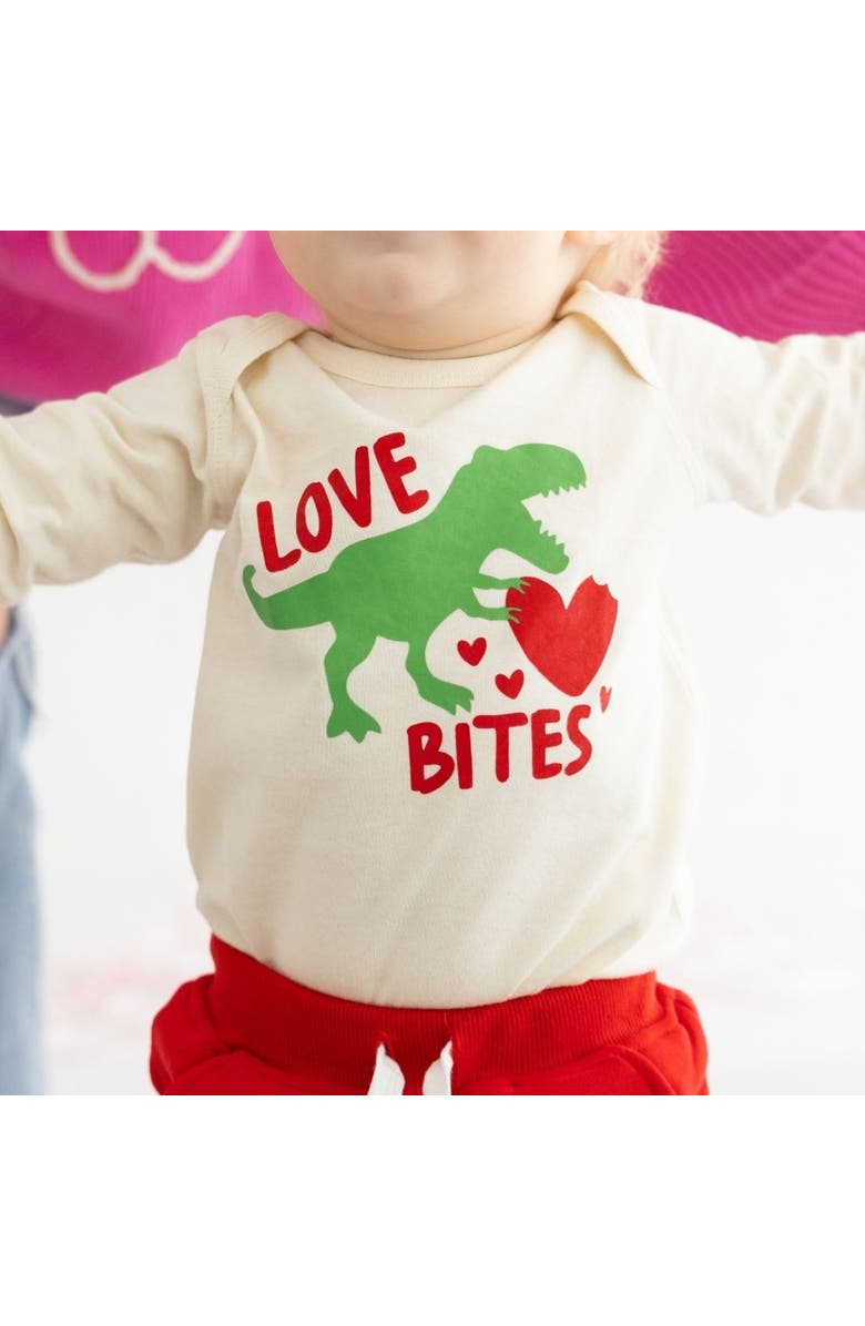 Sweet Wink Love Bites Valentine's Day Long Sleeve Bodysuit, Alternate, color, 