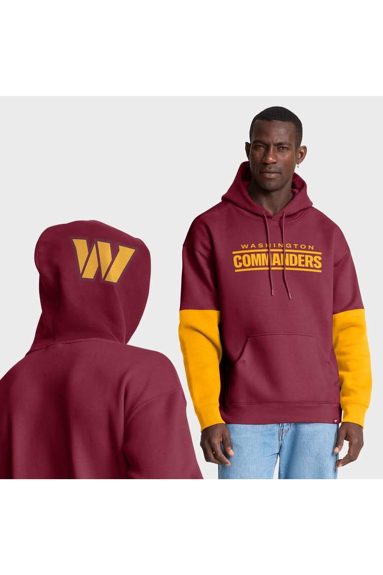 Men's Fanatics Burgundy Washington Commanders Helmet Pullover Hoodie, Main, color, Burgundy