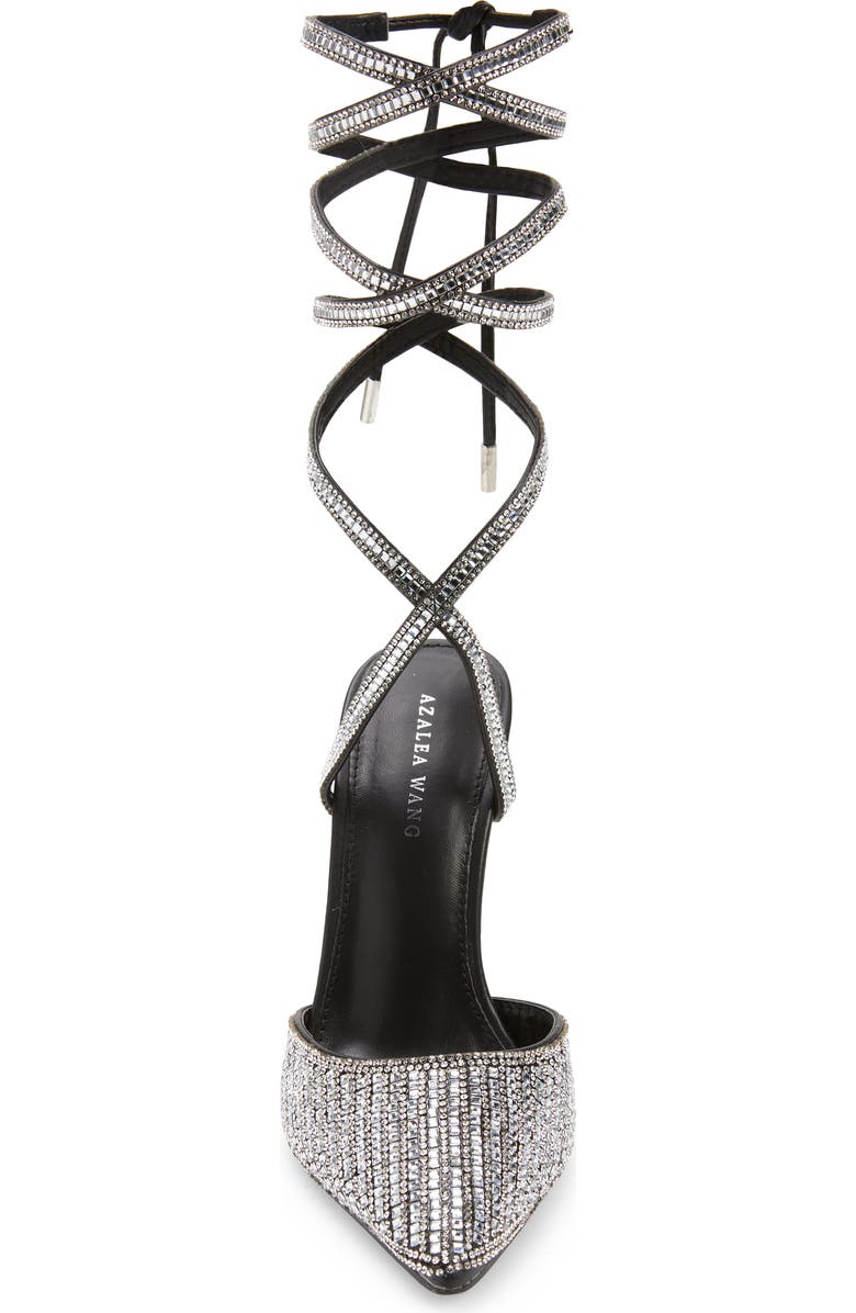 AZALEA WANG Riss Ankle Wrap Pointed Toe Pump, Alternate, color,