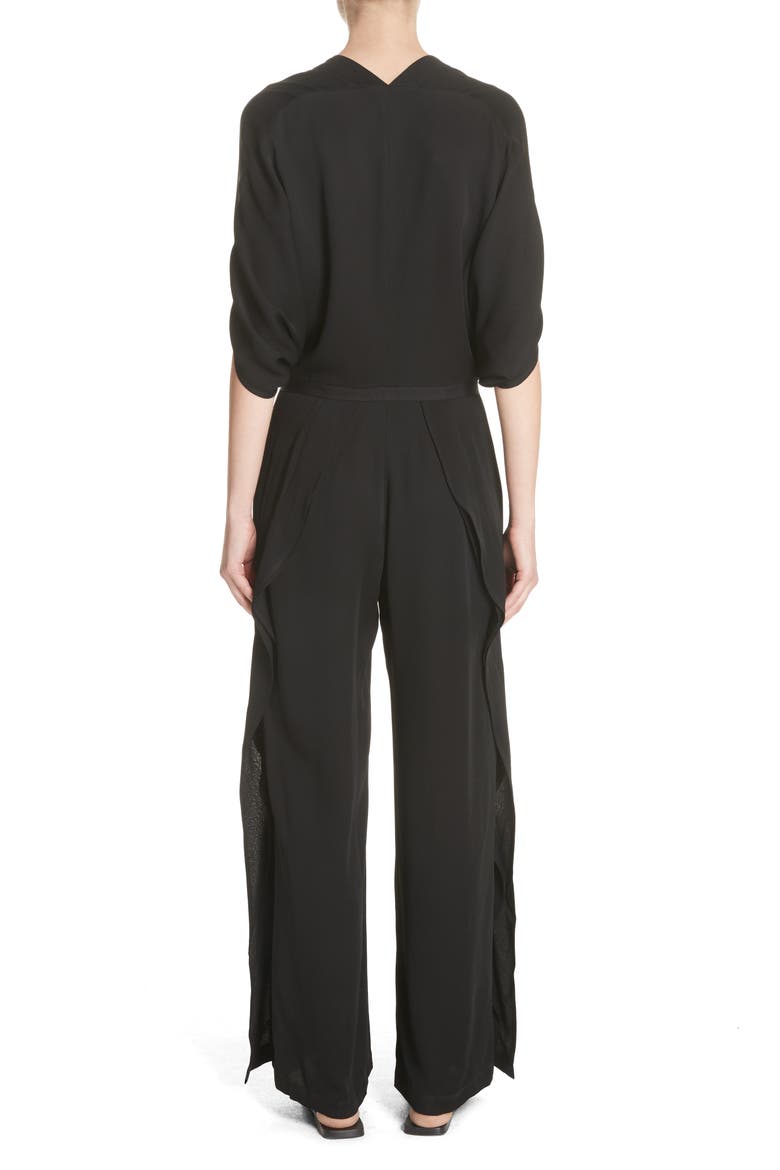 Wide Leg Jumpsuit, Alternate, color, BLACK
