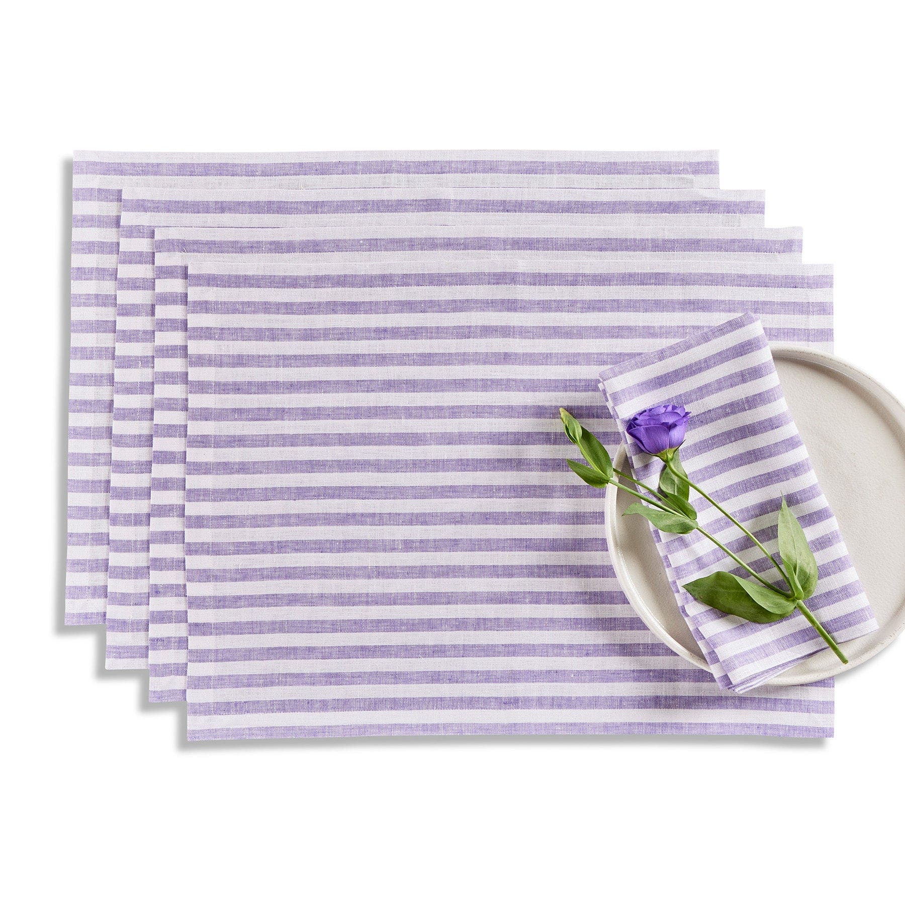 selected Violet and White