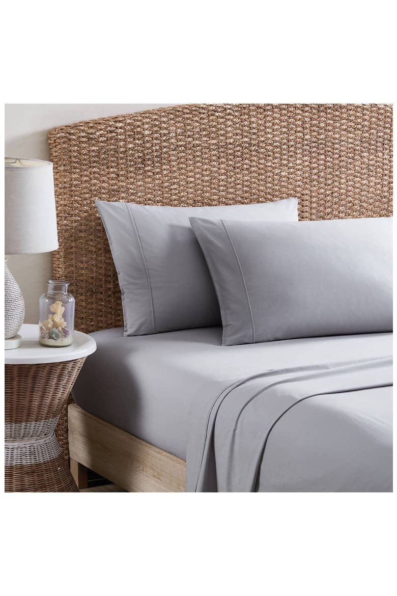 Solid Cool Zone Cotton Sheet Set, Alternate, color, DOVE GREY