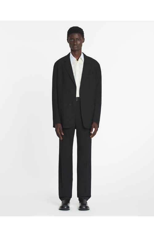 Lanvin Loose-fitting Wool Jacket In Black