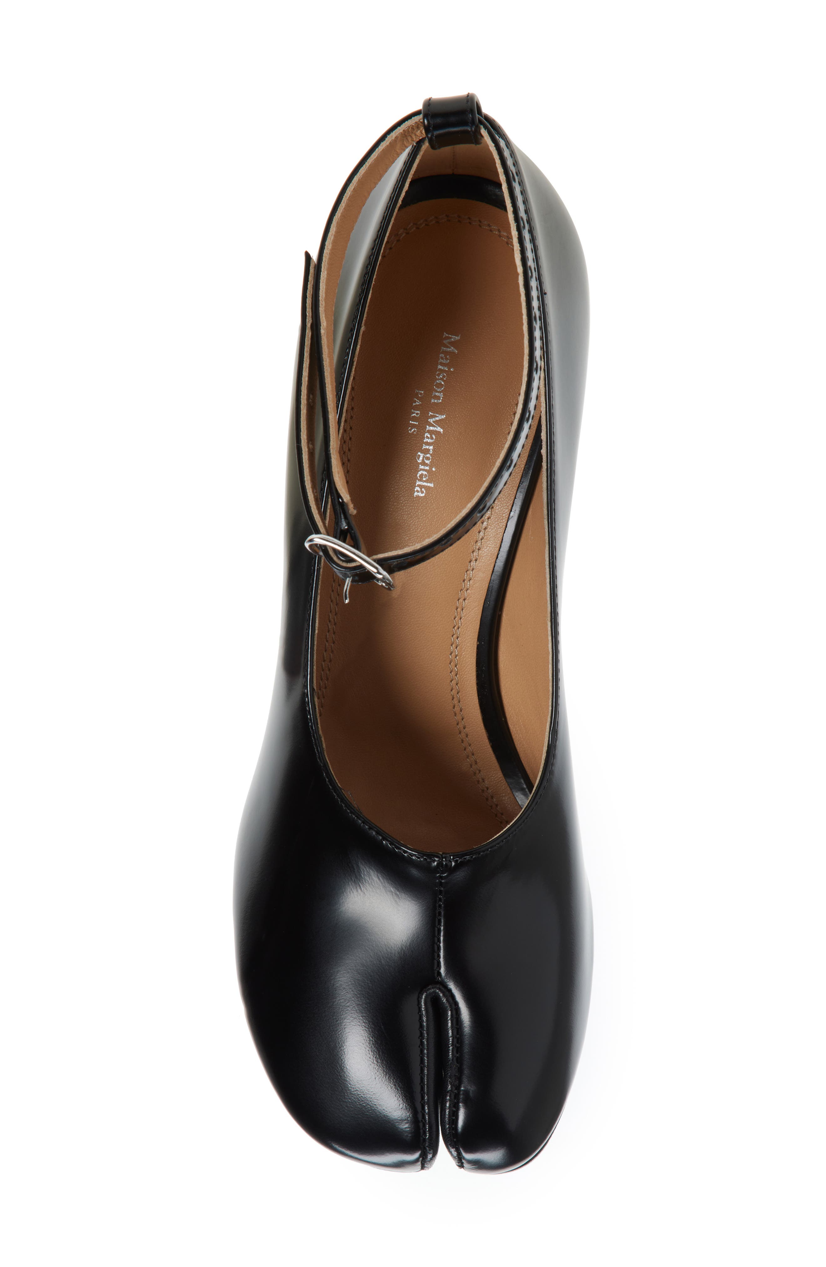 Maison Margiela Tabi Ankle Strap Pump, Alternate, color, Black