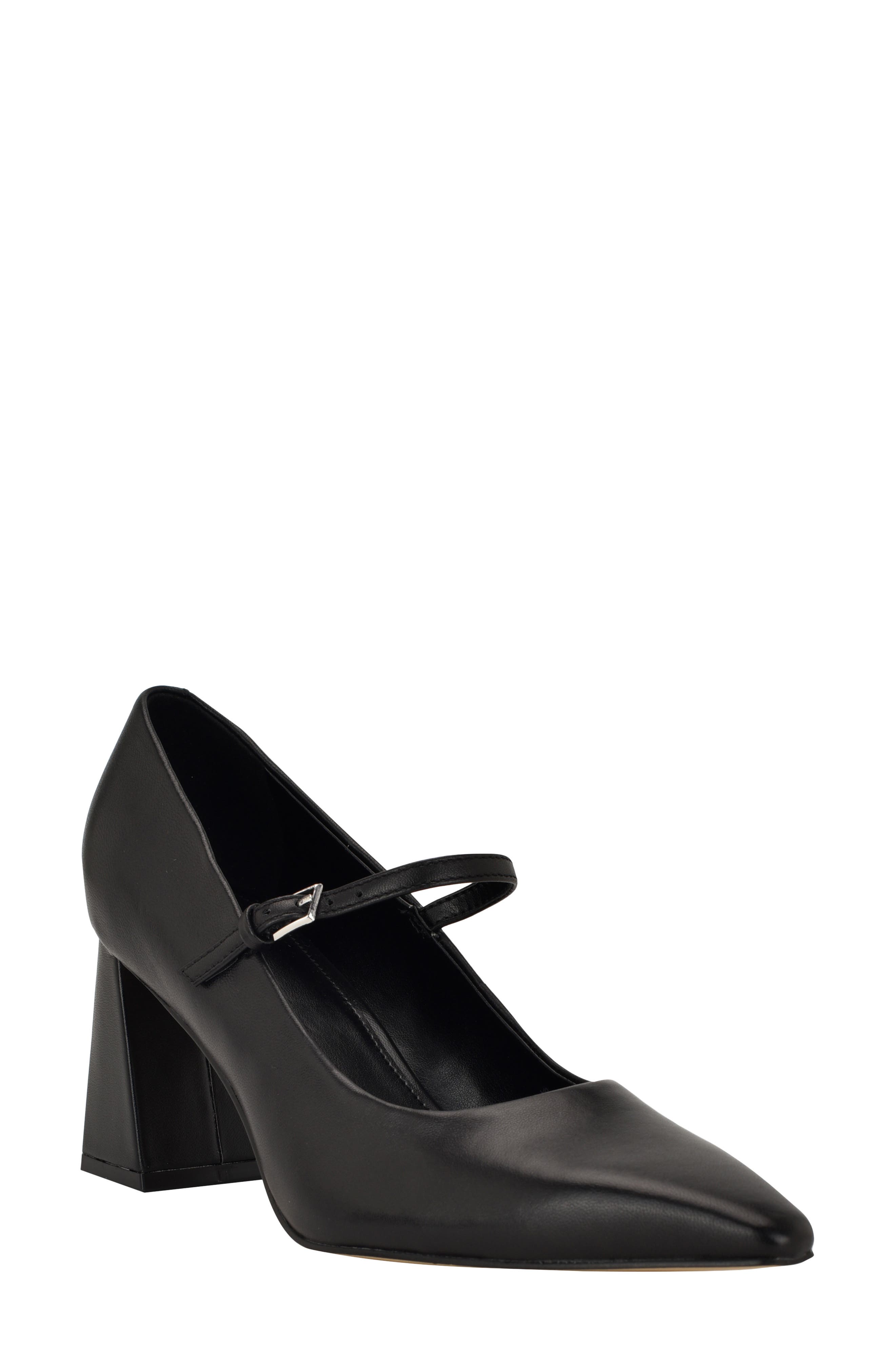 Calvin Klein Naprina Pointed Toe Mary Jane Pump, Main, color, Black