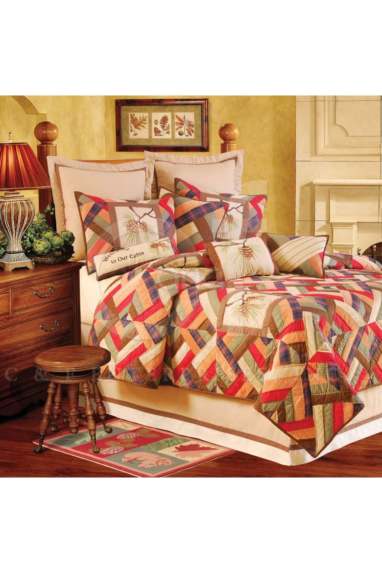 Wilderness Lodge Bedding, Main, color, Red