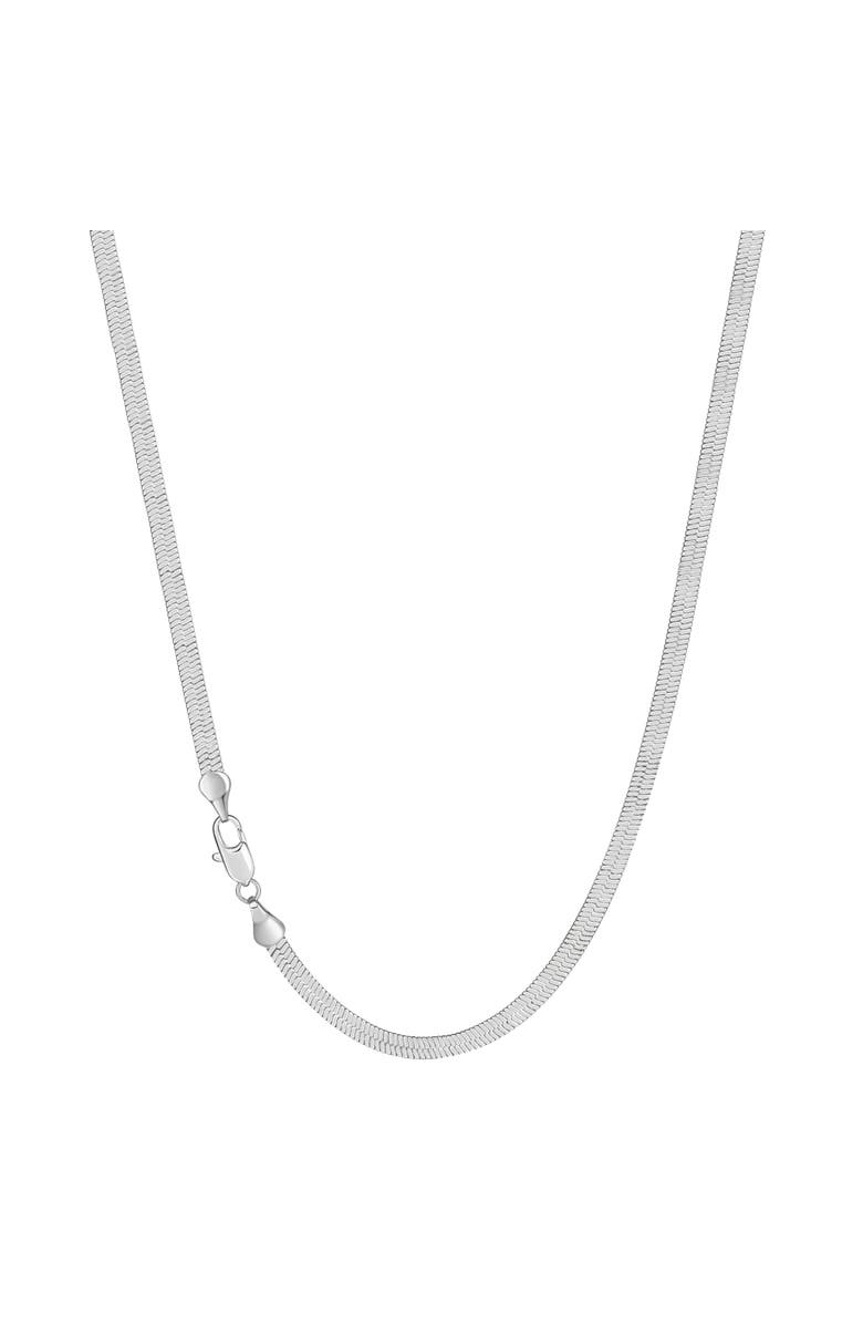 Donatello Gian Sterling Silver 3.5M Herringbone Necklace, Main, color, Silver
