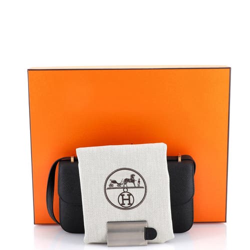 Pre-owned Hermes Hermes Constance Elan Nm Bag Epsom 25 In Black
