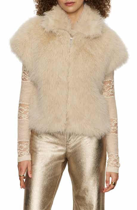 Sanctuary Silky Faux Fur Vest