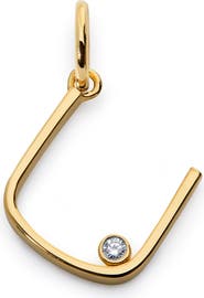 Monica Vinader Lab Grown Diamond Initial Pendant (Online Trunk Show)