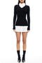 Femme Poplin Contrast Long Sleeve Minidress