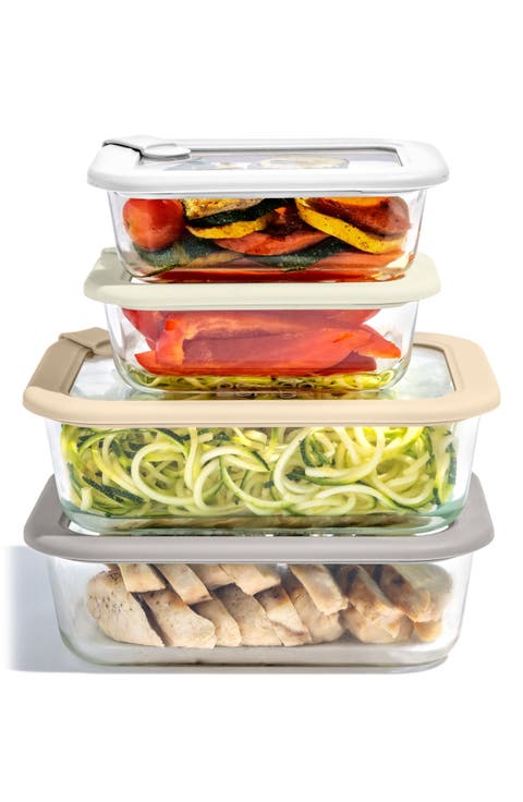 Glass Signature 8-Piece Glass Food Storage Set