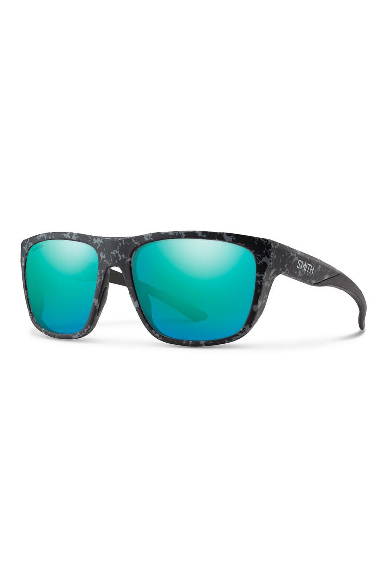 Barra 59mm ChromaPop™ Mirrored Sunglasses, Alternate, color, MATTE ASH MARBLE / OPAL
