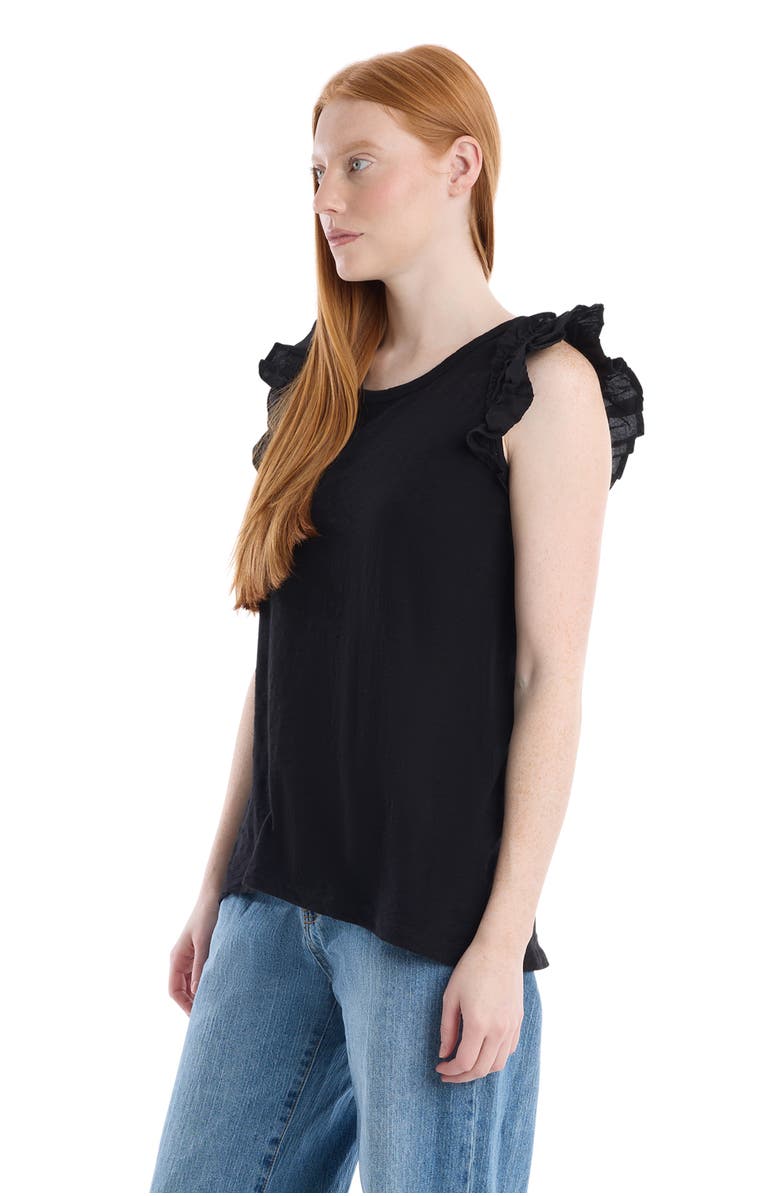 WILT Clothing Crew Neck Short Sleeve Shrunken Boyfriend Tee, Alternate, color, Black