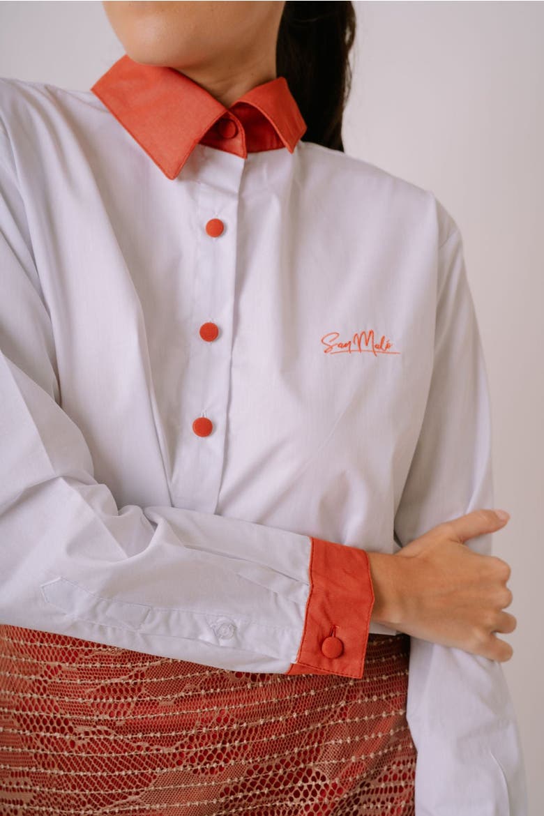 San Maló Button Down Shirt, Alternate, color, White