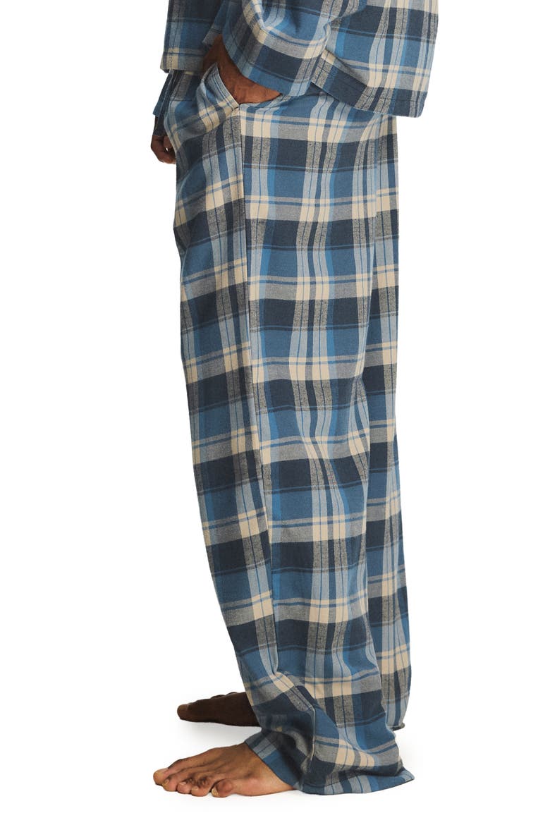 Savage X Flannel Sleep Pants, Alternate, color, DARK AND STORMY BLUE MAD PLAID