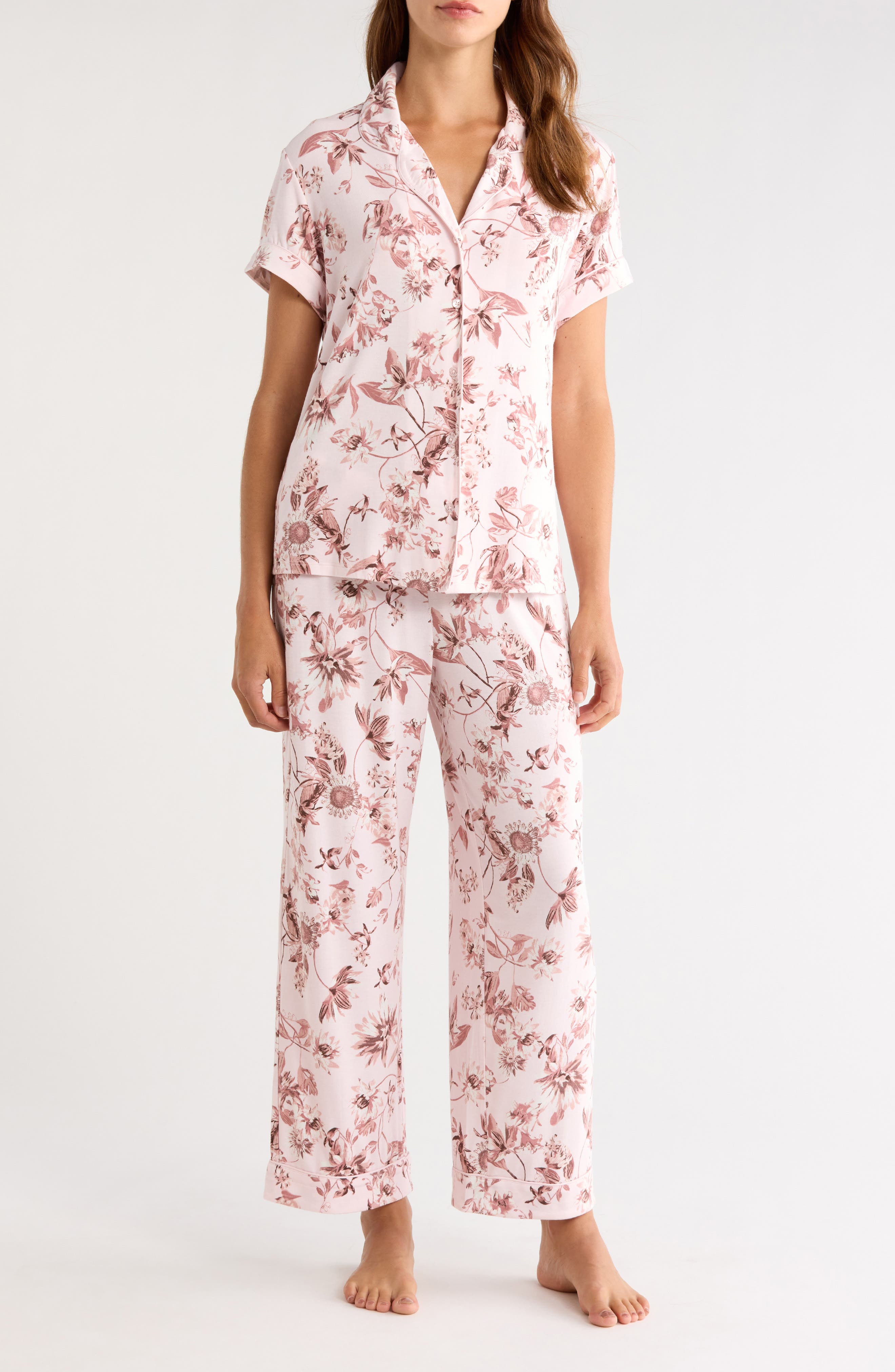 selected PINK- BROWN BOTANIST FLORAL