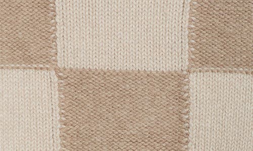 Splendid Thea Check Crop Turtleneck Sweater In Brown