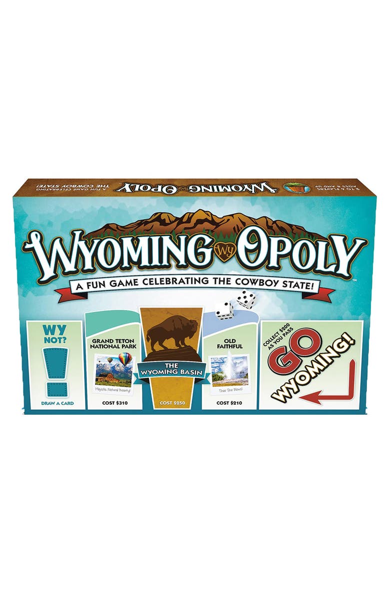 Late for the Sky Wyomingopoly Monopoly Board Game, Alternate, color, Multicolored