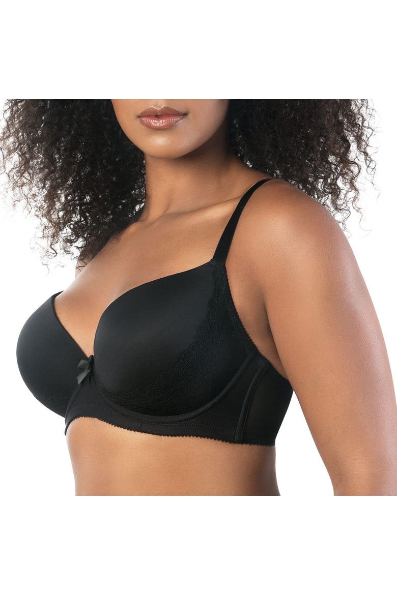 Casey Plunge Molded T-Shirt Bra, Alternate, color, Black