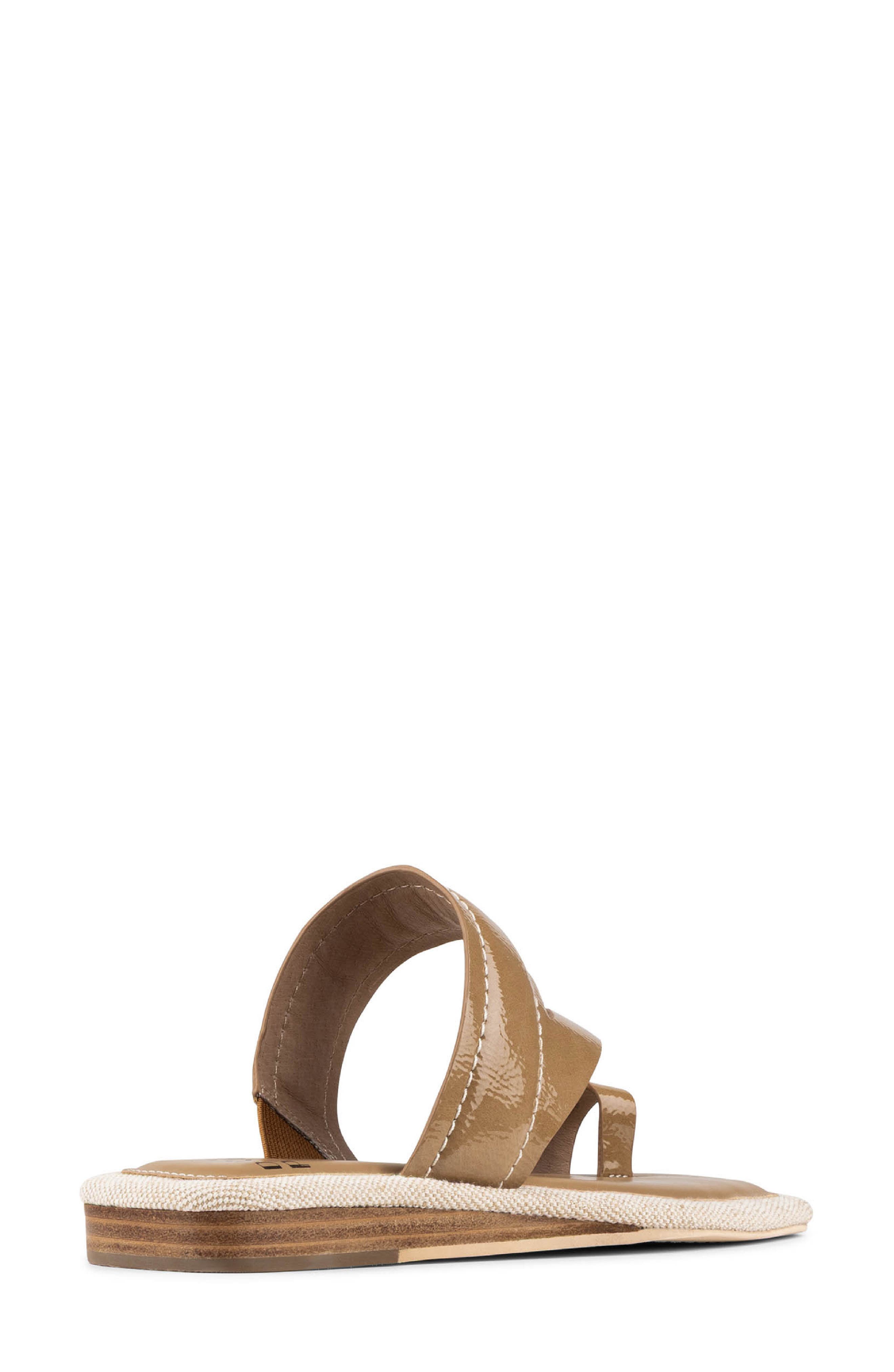 Donald Pliner Wedge Toe Loop Sandal, Alternate, color, Tobacco