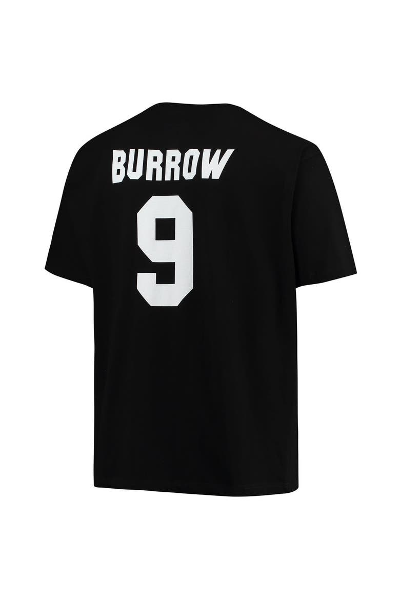 Men's Fanatics Branded Joe Burrow Black Cincinnati Bengals Big & Tall Player Name & Number T-Shirt, Alternate, color, Black