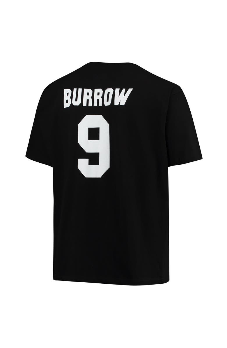 FANATICS Men's Fanatics Branded Joe Burrow Black Cincinnati Bengals Big & Tall Player Name & Number T-Shirt, Alternate, color, Black