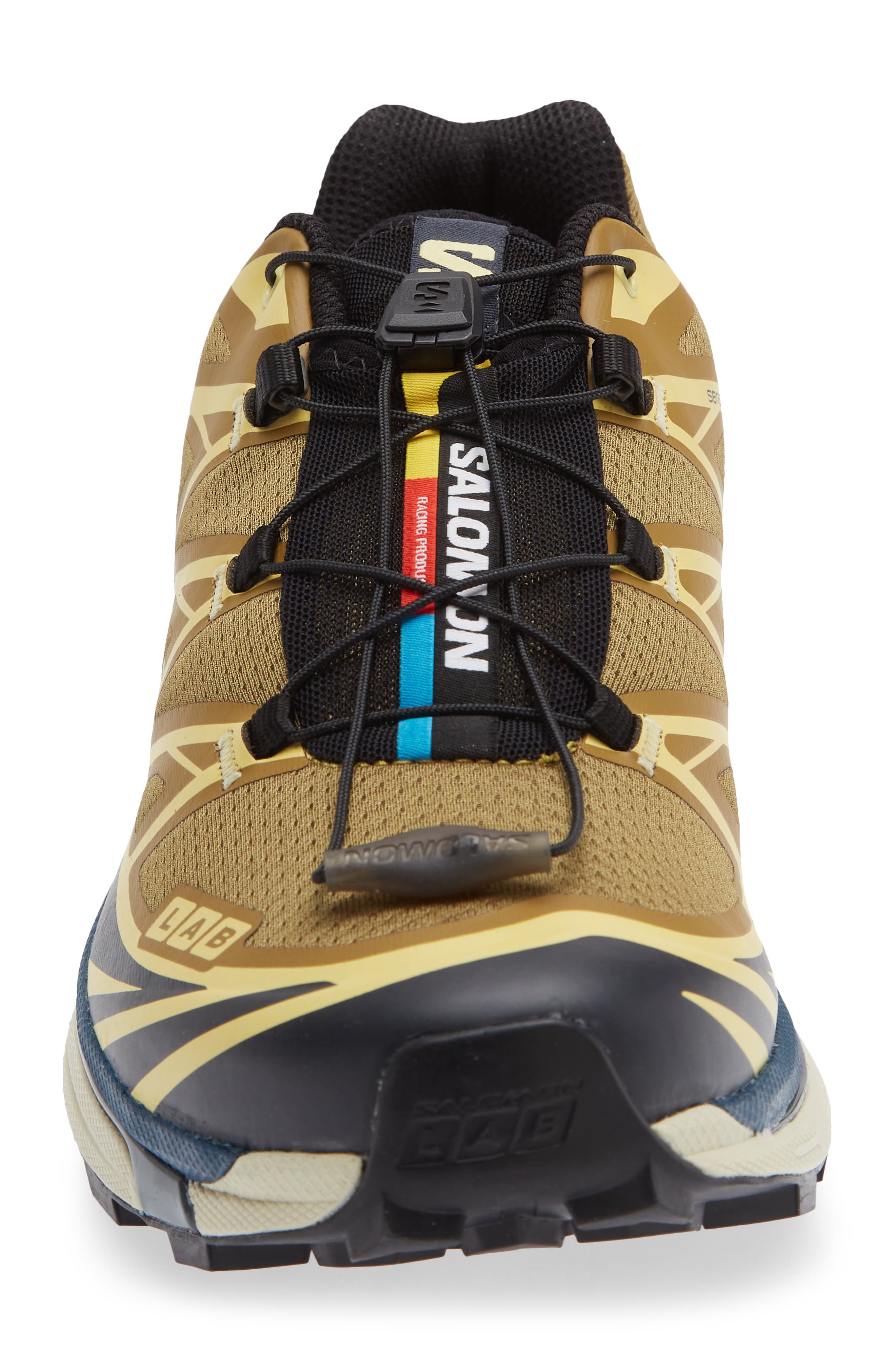 Salomon Gender Inclusive XT-6 Brilliant Sneaker, Alternate, color, Brilliant Olive/ Dark Navy