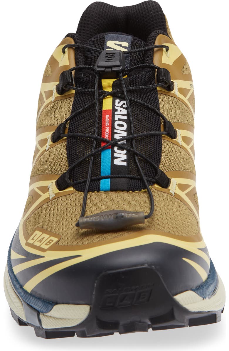 Salomon Gender Inclusive XT-6 Brilliant Sneaker, Alternate, color, Brilliant Olive/ Dark Navy