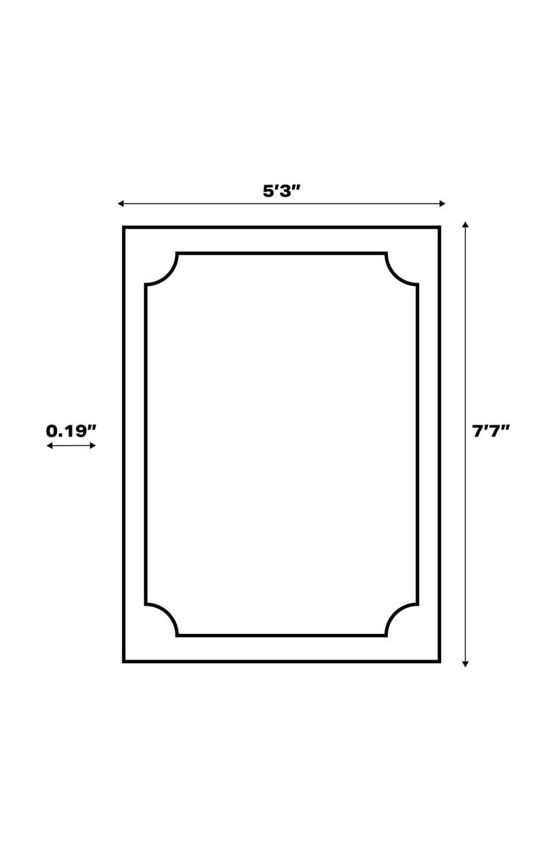 JONATHAN Y Charleston Vintage Filigree Textured Weave Indoor/Outdoor Area Rug, Alternate, color, Black/Gray