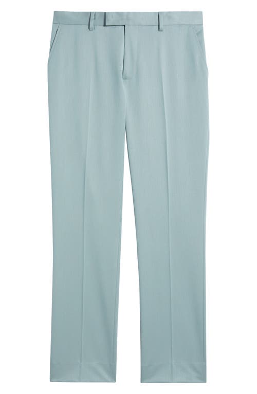Open Edit Slim Fit Sharkskin Trousers In Blue Arona