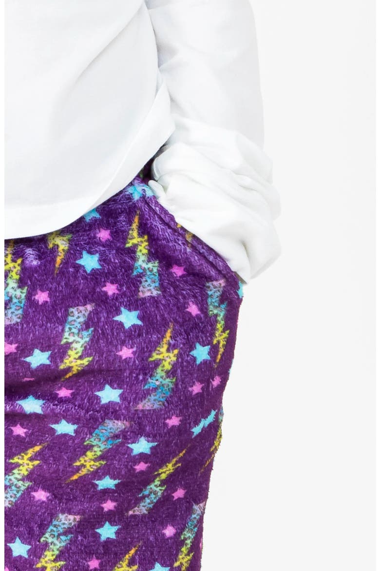 Purple Plash Plush Lounge Pant, Alternate, color, Multicolor