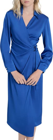 DKNY Long Sleeve O-Ring Wrap Dress | Nordstromrack DKNY Long Sleeve O-Ring Wrap Dress | Nordstromrack