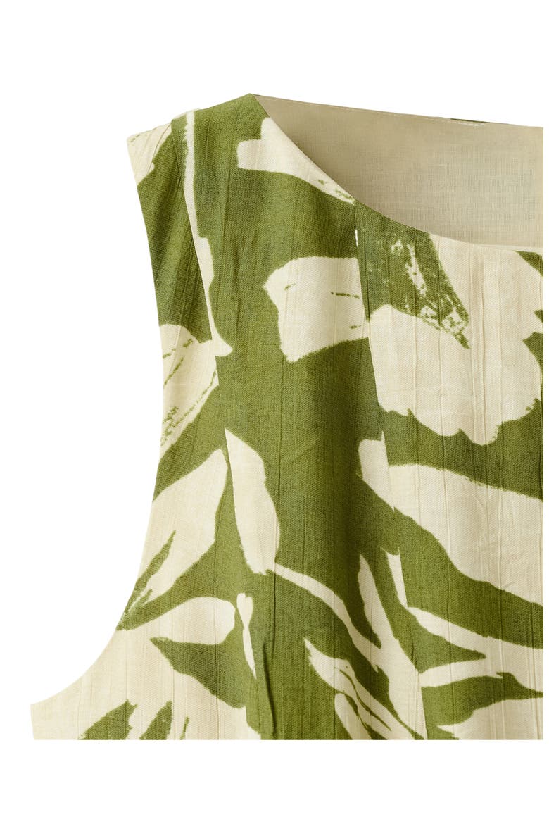 Floral Print Sleeveless Maxi Dress, Alternate, color, GREEN