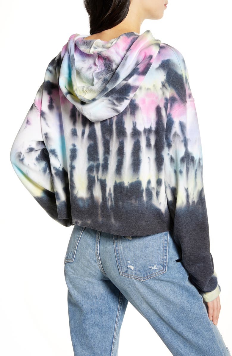 Recycled Karma Tie Dye Crop Hoodie, Alternate, color, 