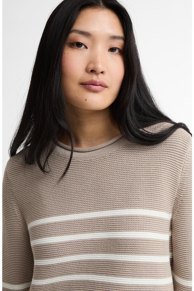 Hinton Cotton Knit Sweater, Alternate, color, LIGHT SAND STRIPE