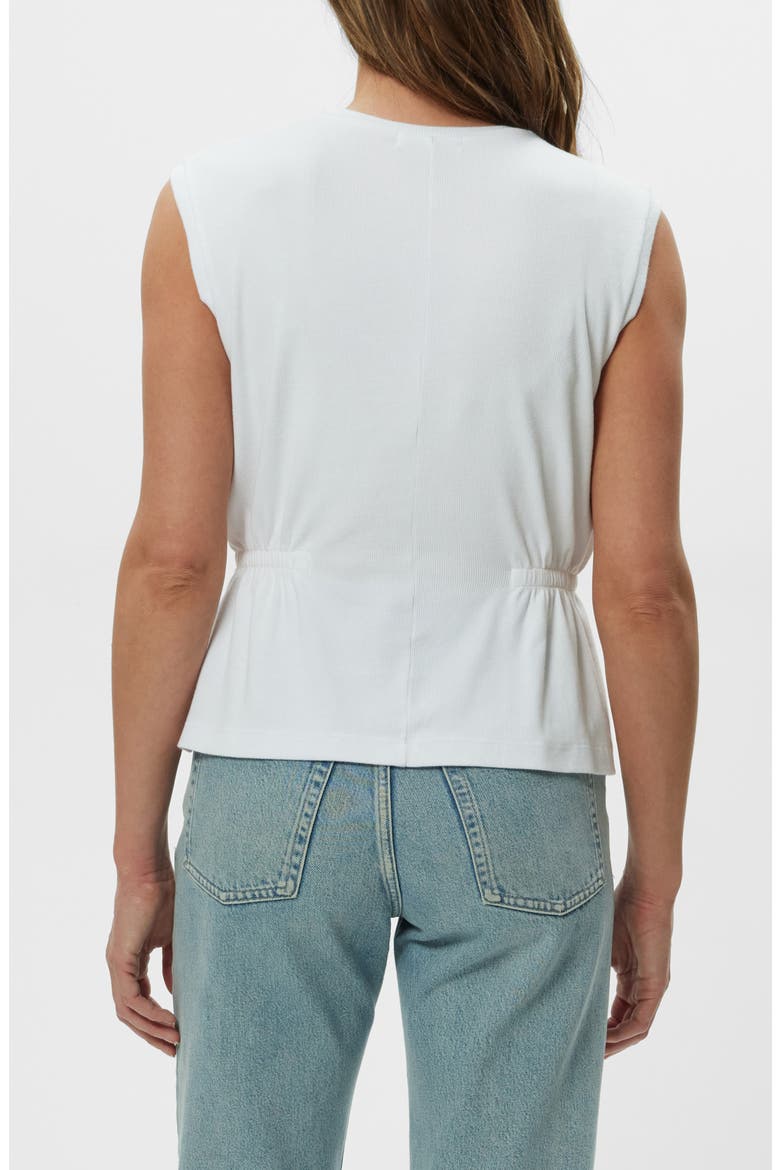 Rochel Peplum Sleeveless Top, Alternate, color, WHITE