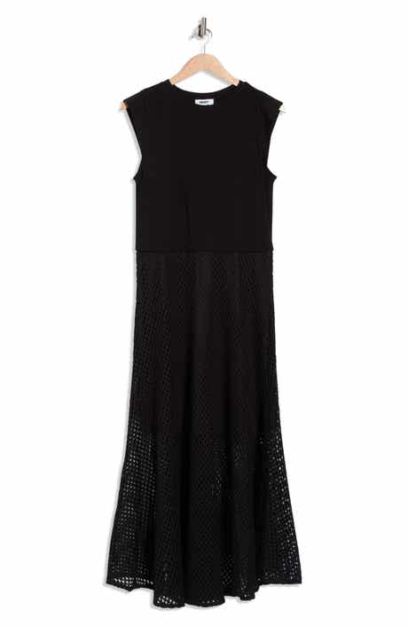 DKNY Mesh Trim Dress