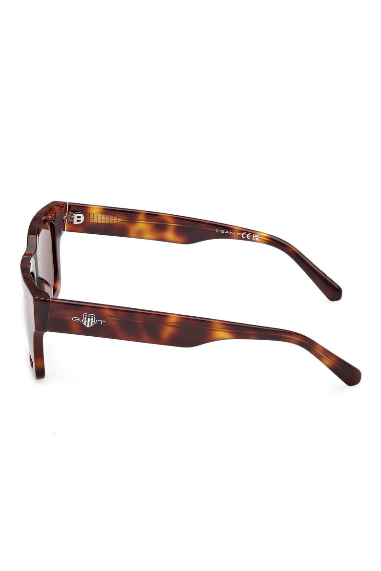 Rectangular Sunglasses, Alternate, color, DARK HAVANA / BROWN