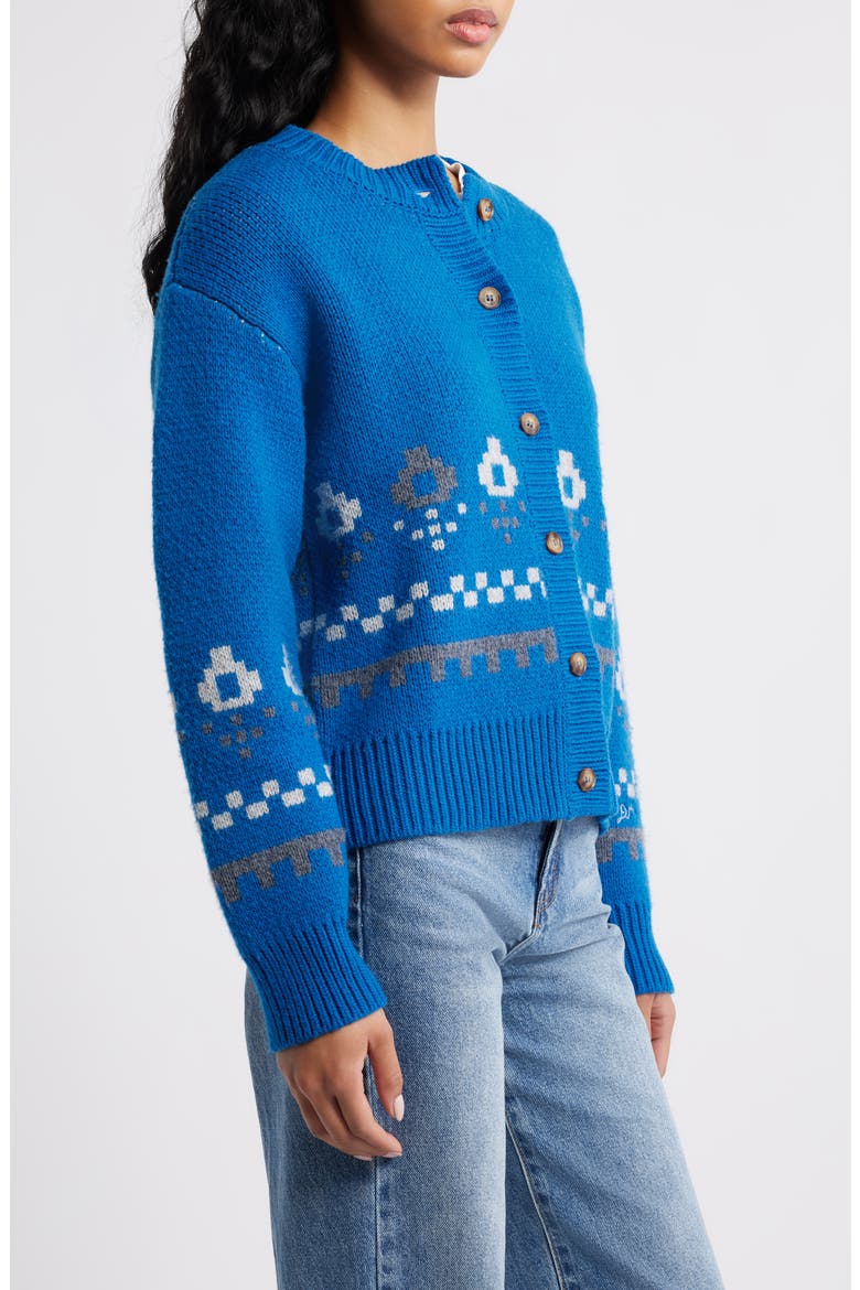 Romily Wool Cardigan, Alternate, color, BLUE