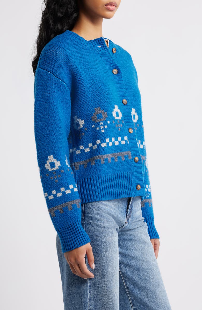 Damson Madder Romily Wool Cardigan, Alternate, color, Blue