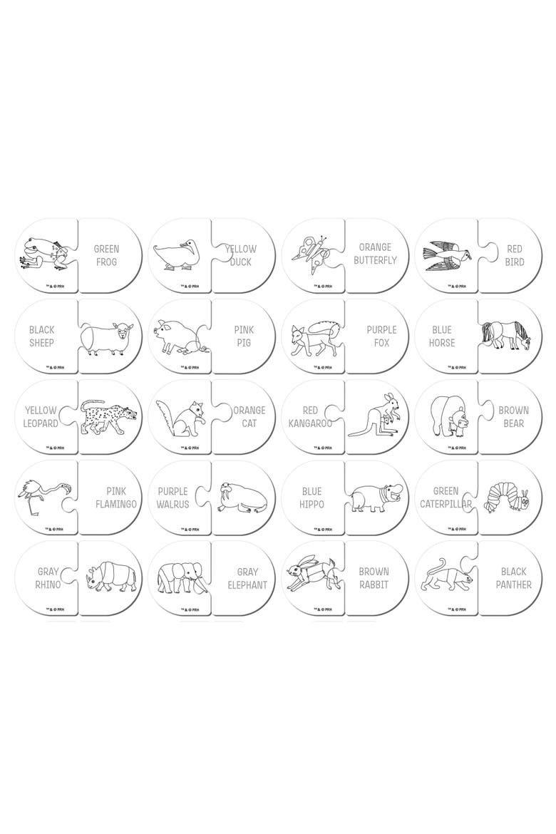Eric Carle Matching Color Puzzles, Alternate, color, Multicolor