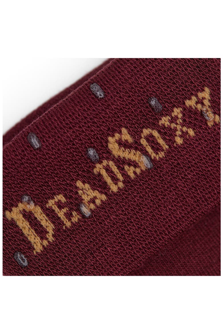 Nelson Mid-Calf Premium Novelty Dress Socks, Alternate, color, MAROON