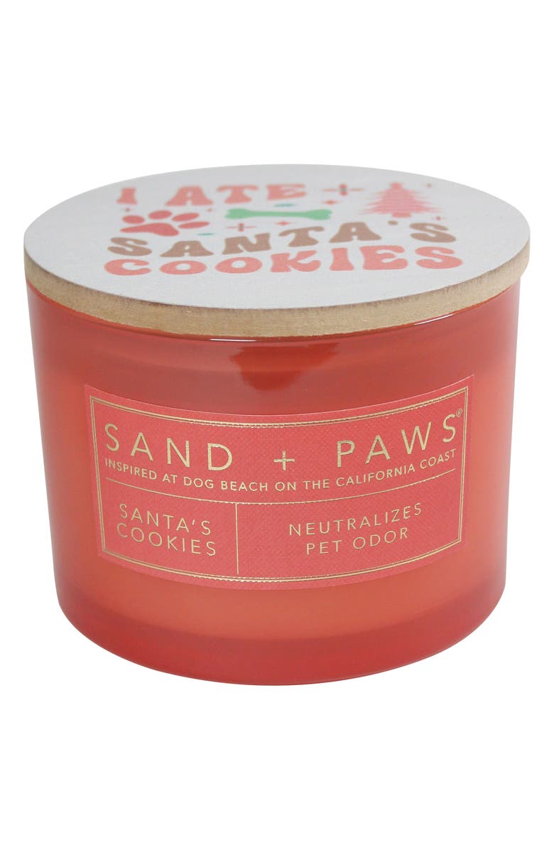 SAND AND FOG Santa Paw's Pet Odor Candle, Main, color, Pink