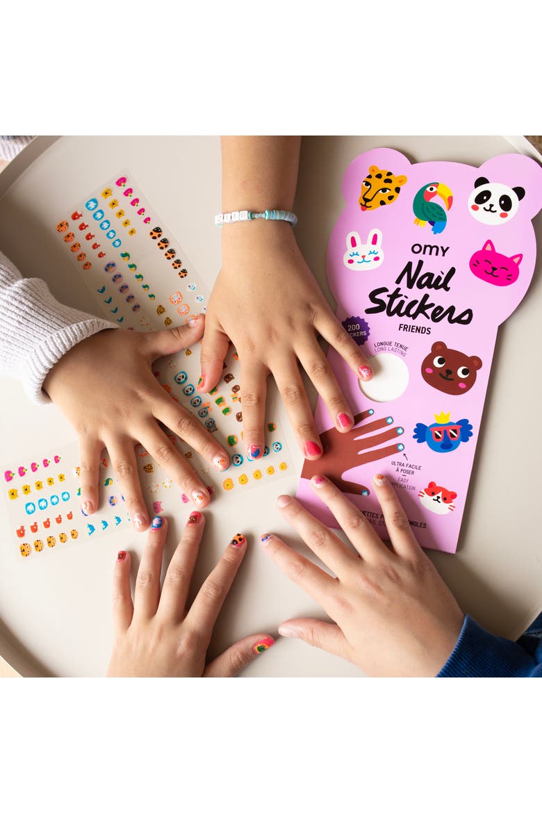 Nail stickers friends, Alternate, color, Purple