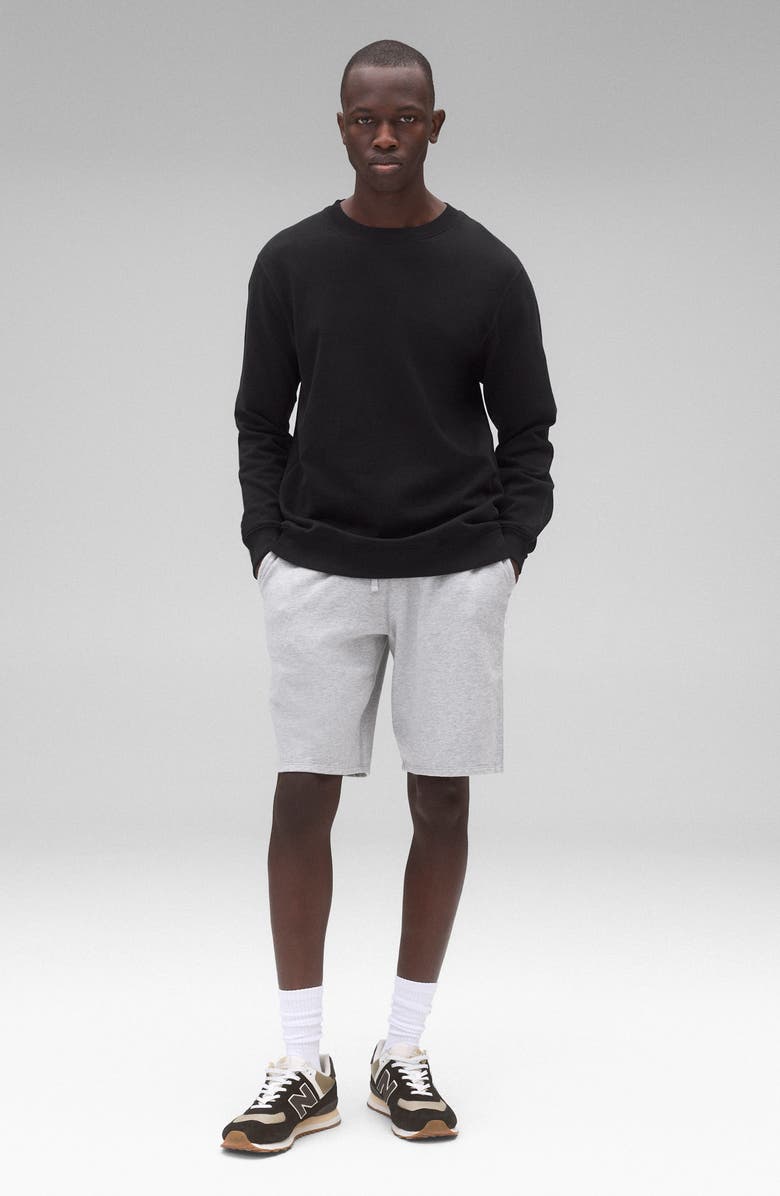 Reigning Champ Lightweight Cotton Terry Sweatshirt, Alternate, color, Black